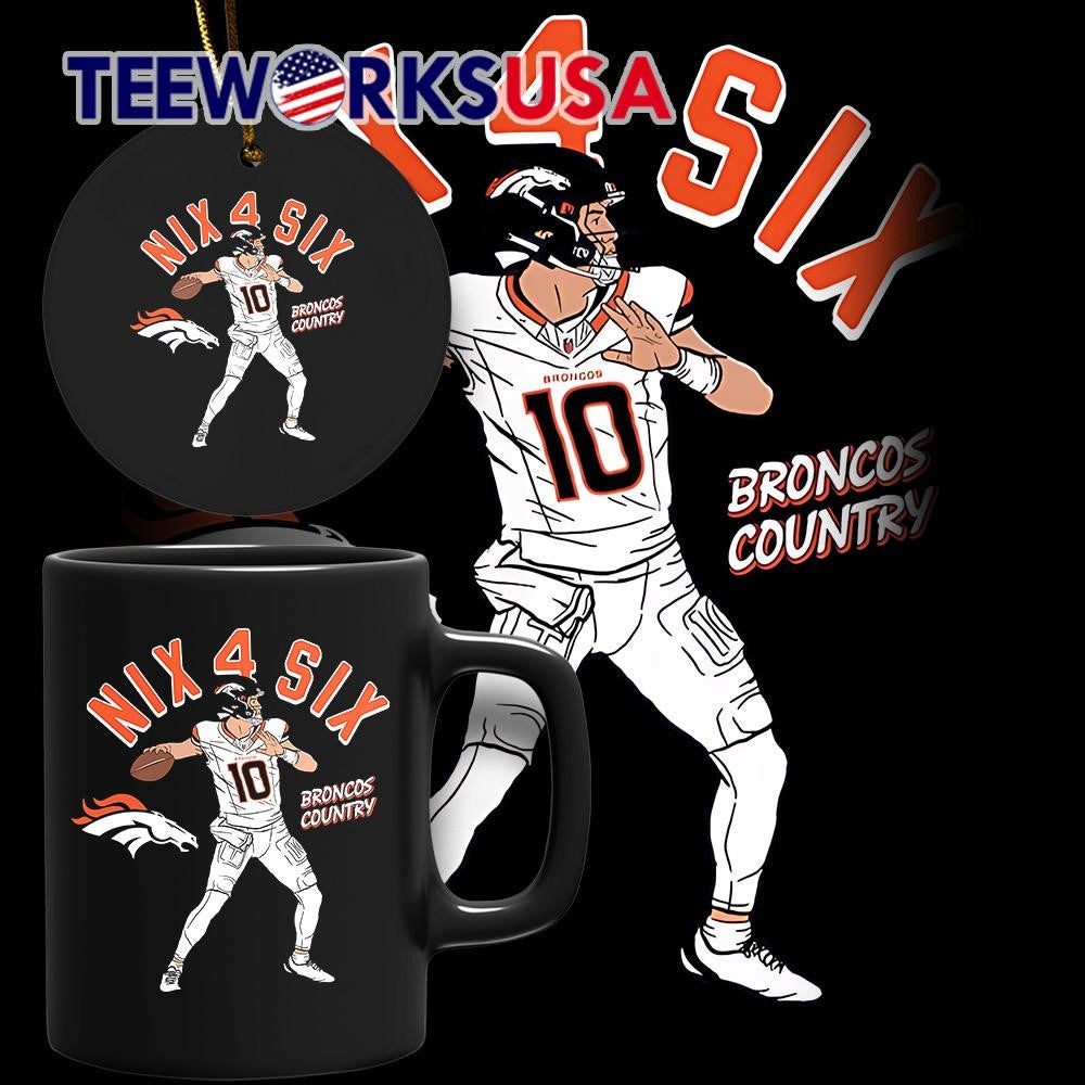 Nix 4 Six Broncos Country Bo - Adult & Kids T-Shirts, Sweatshirts & Hoodies apparel design preview 4