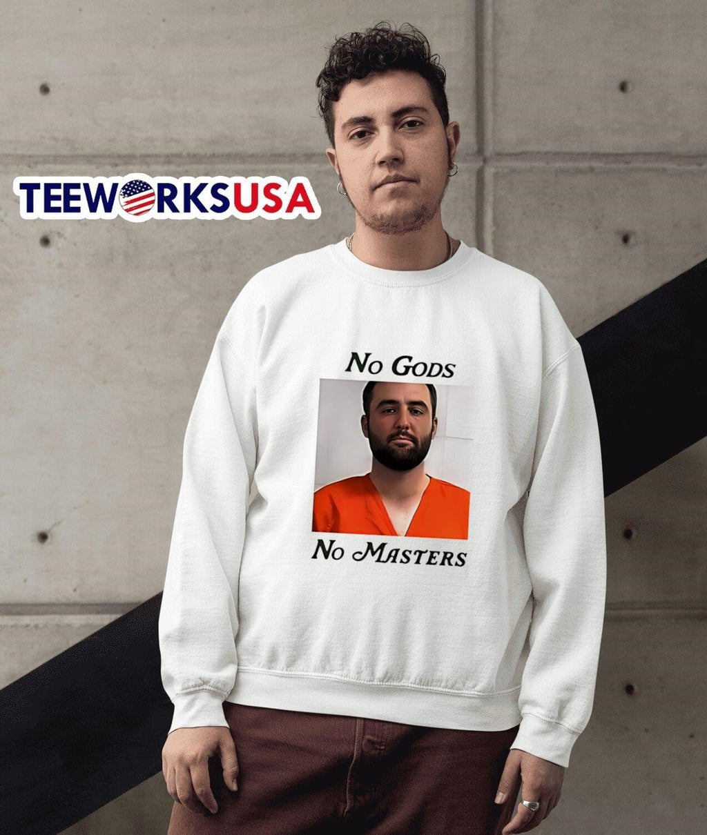 No God Masters Scottie Scheffler Mugshot - Adult & Kids T-Shirts, Sweatshirts & Hoodies apparel design preview 3