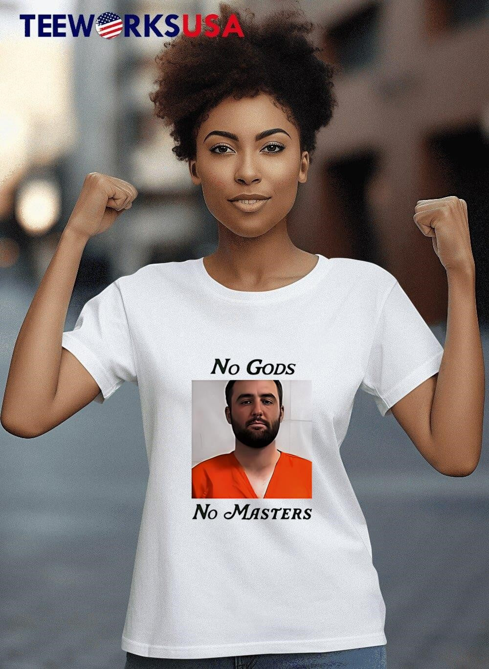 No God Masters Scottie Scheffler Mugshot - Adult & Kids T-Shirts, Sweatshirts & Hoodies apparel design preview 4