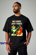 No Kings Just Frogs - Adult & Kids T-Shirts, Sweatshirts & Hoodies apparel design preview 1