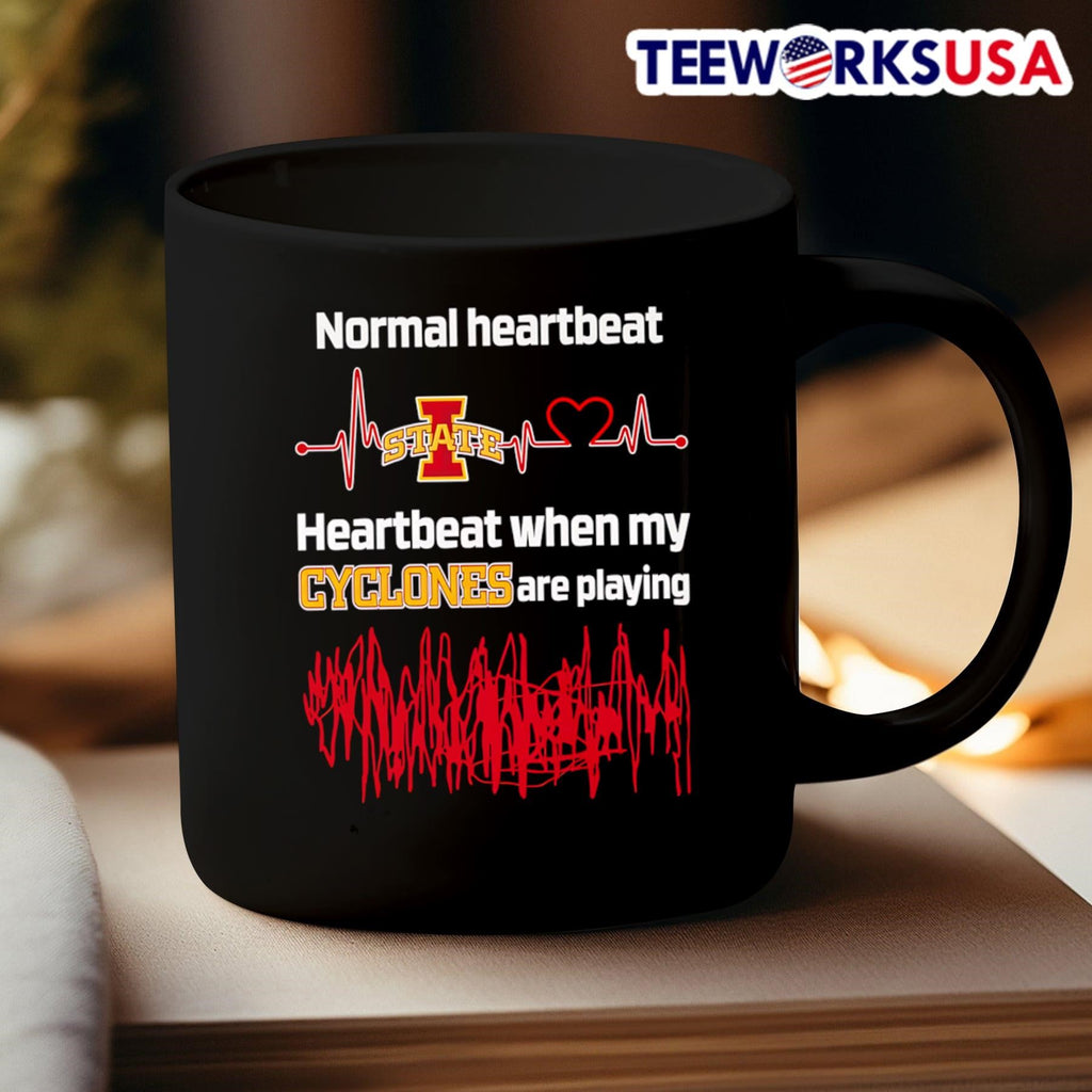 Normal heartbeat when my Cyclones are playing - Adult & Kids T-Shirts, Sweatshirts & Hoodies apparel design preview 3