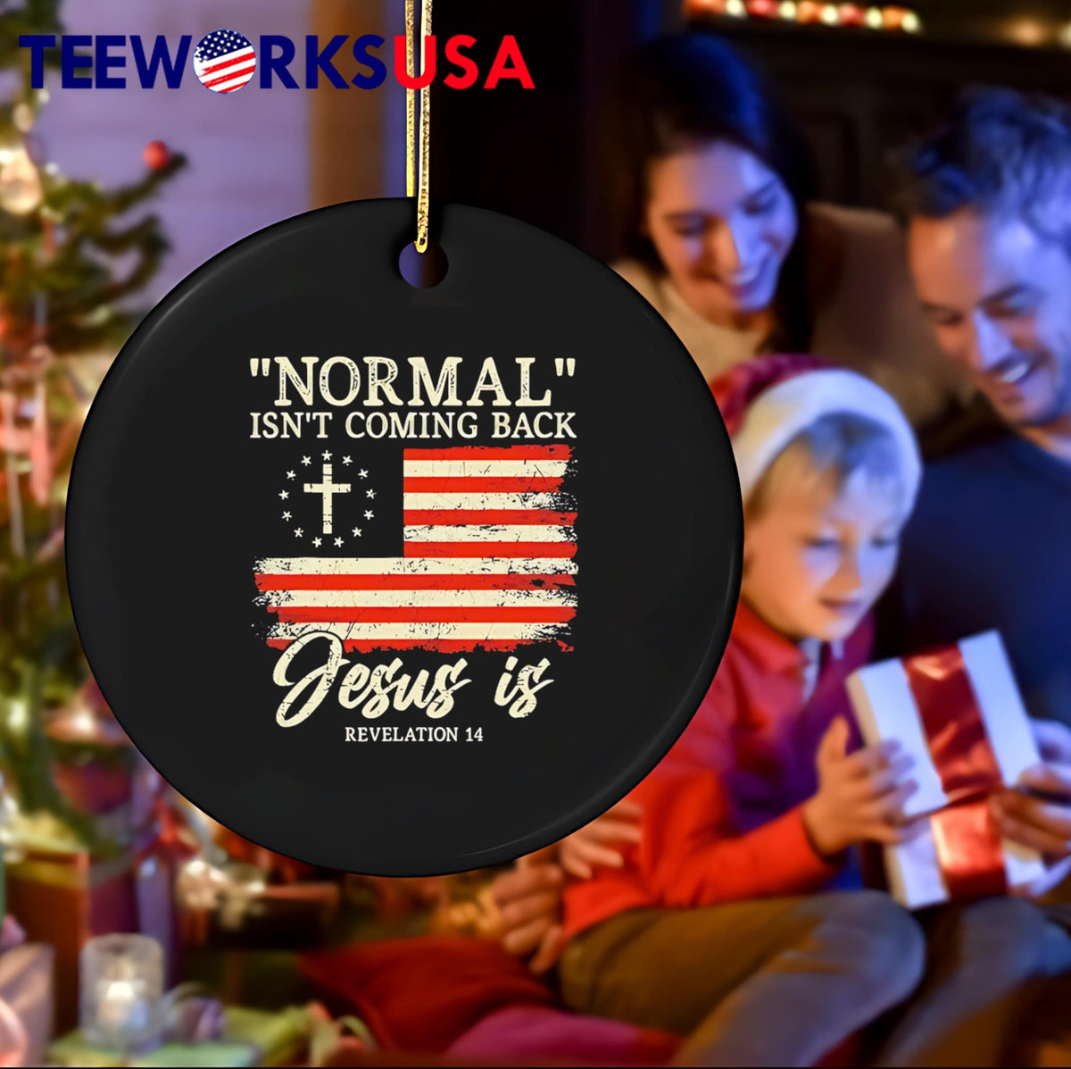 Normal isn't coming back Jesus is - Adult & Kids T-Shirts, Sweatshirts & Hoodies apparel design preview 4