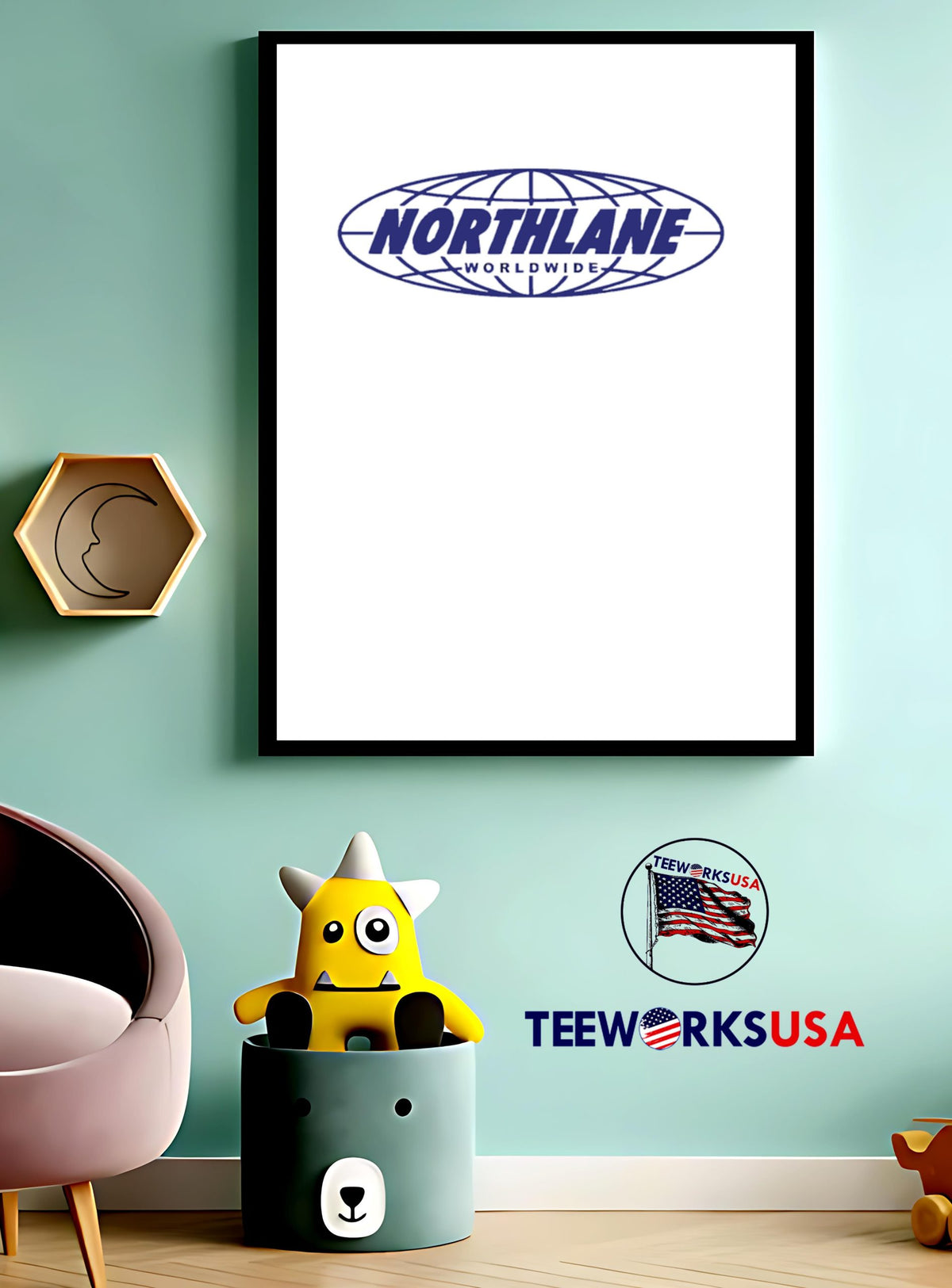 Northlane Worldwide logo - Adult & Kids T-Shirts, Sweatshirts & Hoodies apparel design preview 3