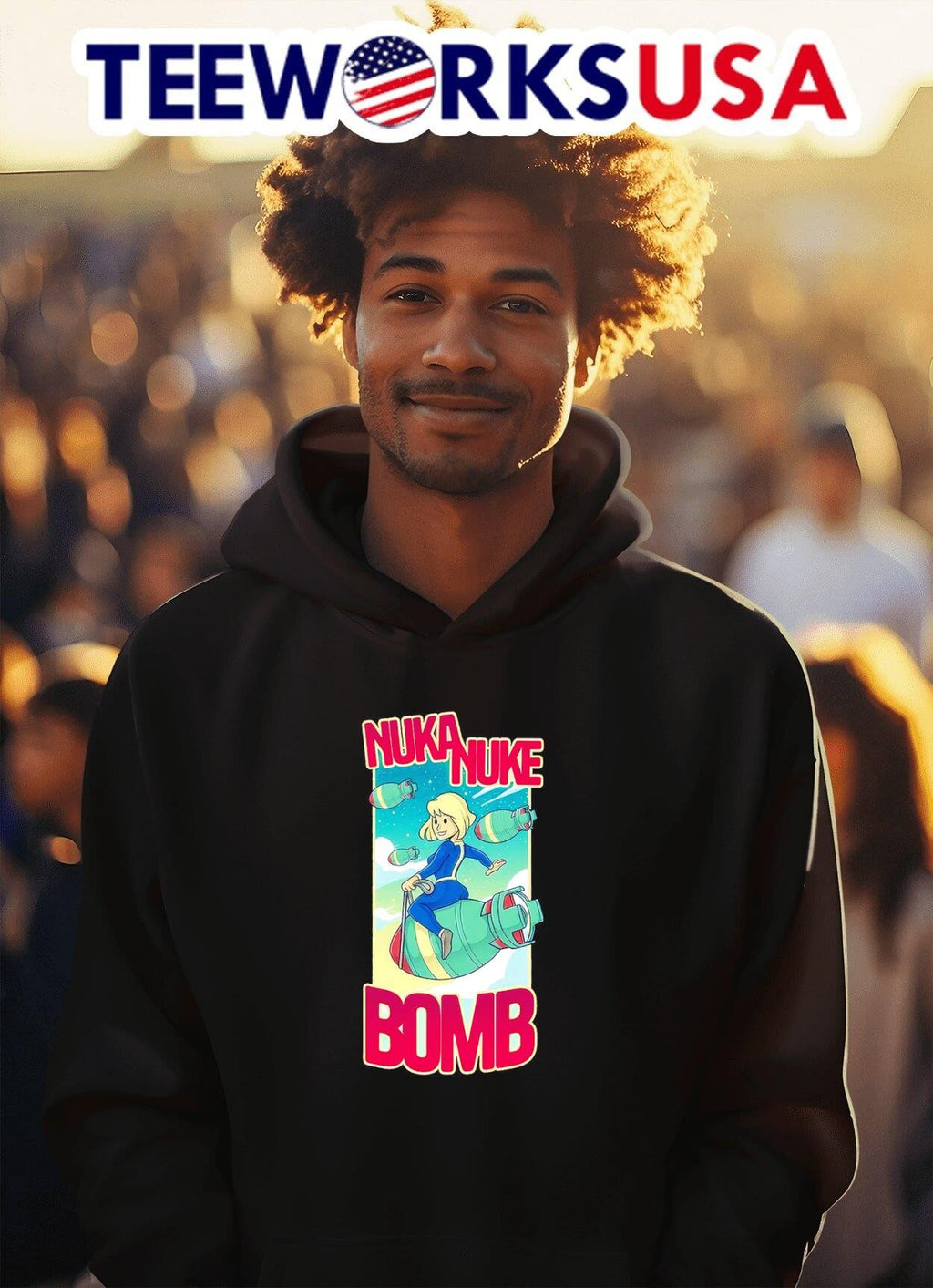 Nuka nuke bomb Fallout Lucy - Adult & Kids T-Shirts, Sweatshirts & Hoodies apparel design preview 2