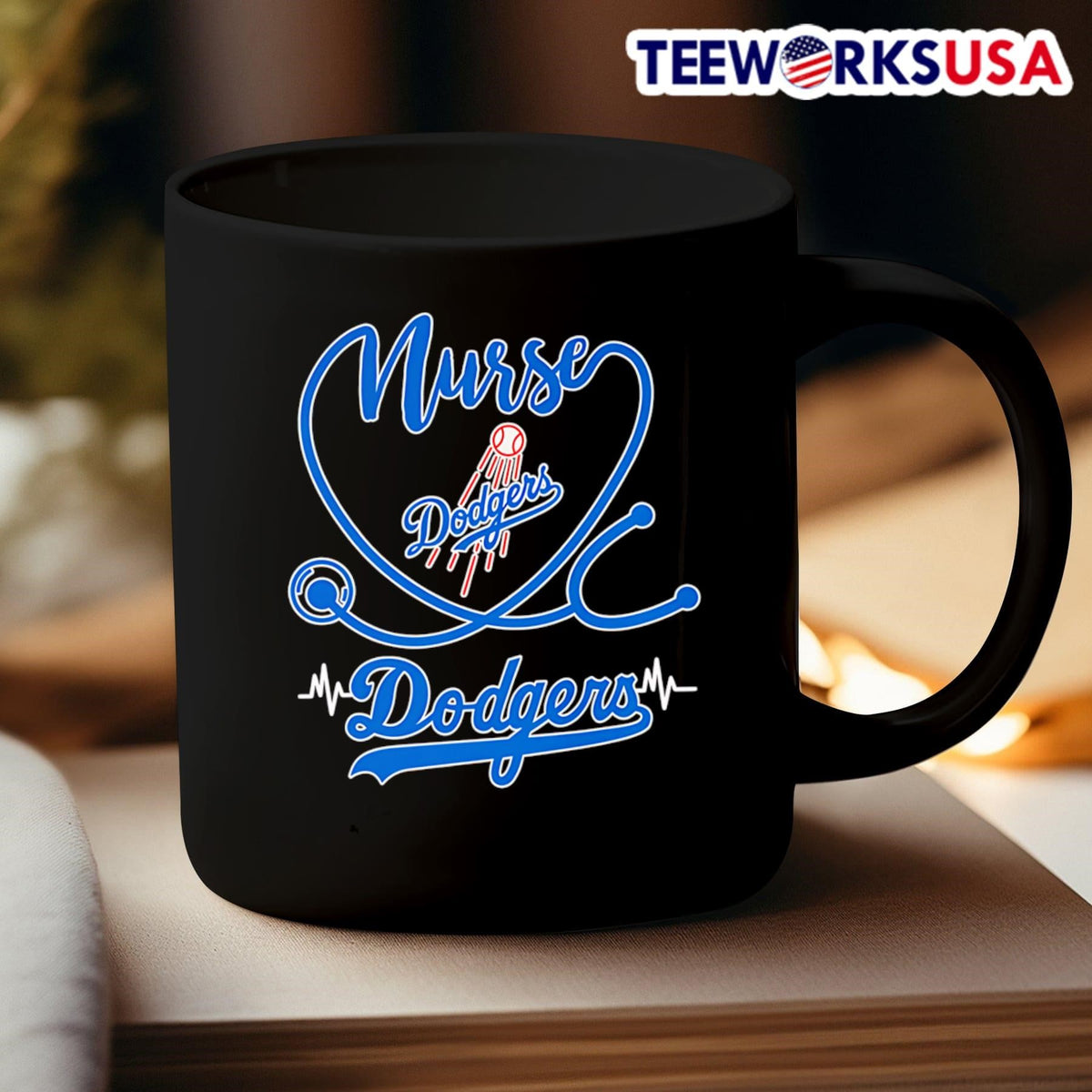 Nurse Los Angeles Dodgers - Adult & Kids T-Shirts, Sweatshirts & Hoodies apparel design preview 3