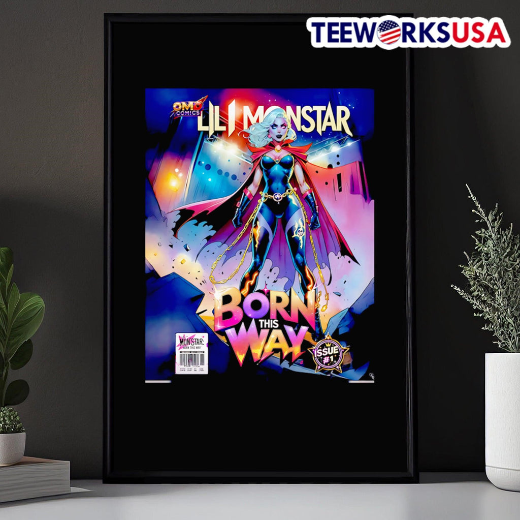 OMD Comics Lili Monsta born this way - Adult & Kids T-Shirts, Sweatshirts & Hoodies apparel design preview 5