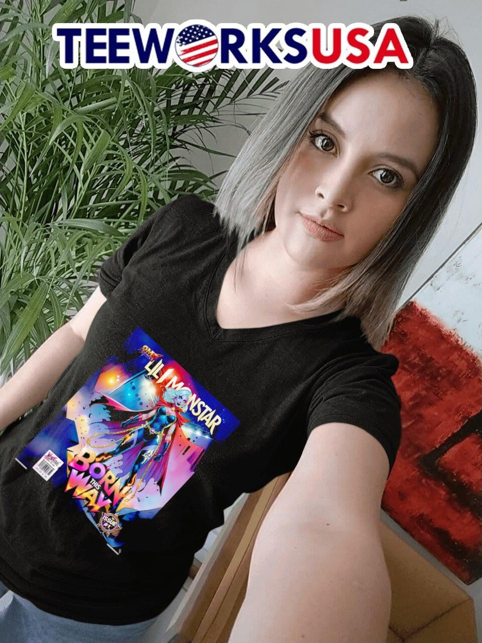 OMD Comics Lili Monsta born this way - Adult & Kids T-Shirts, Sweatshirts & Hoodies apparel design preview 7