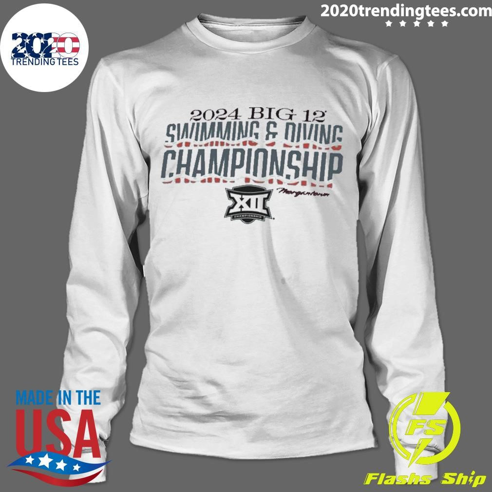 Official 2024 Big 12 Swimming Diving Championships - Adult & Kids T-Shirts, Sweatshirts & Hoodies apparel design preview 4