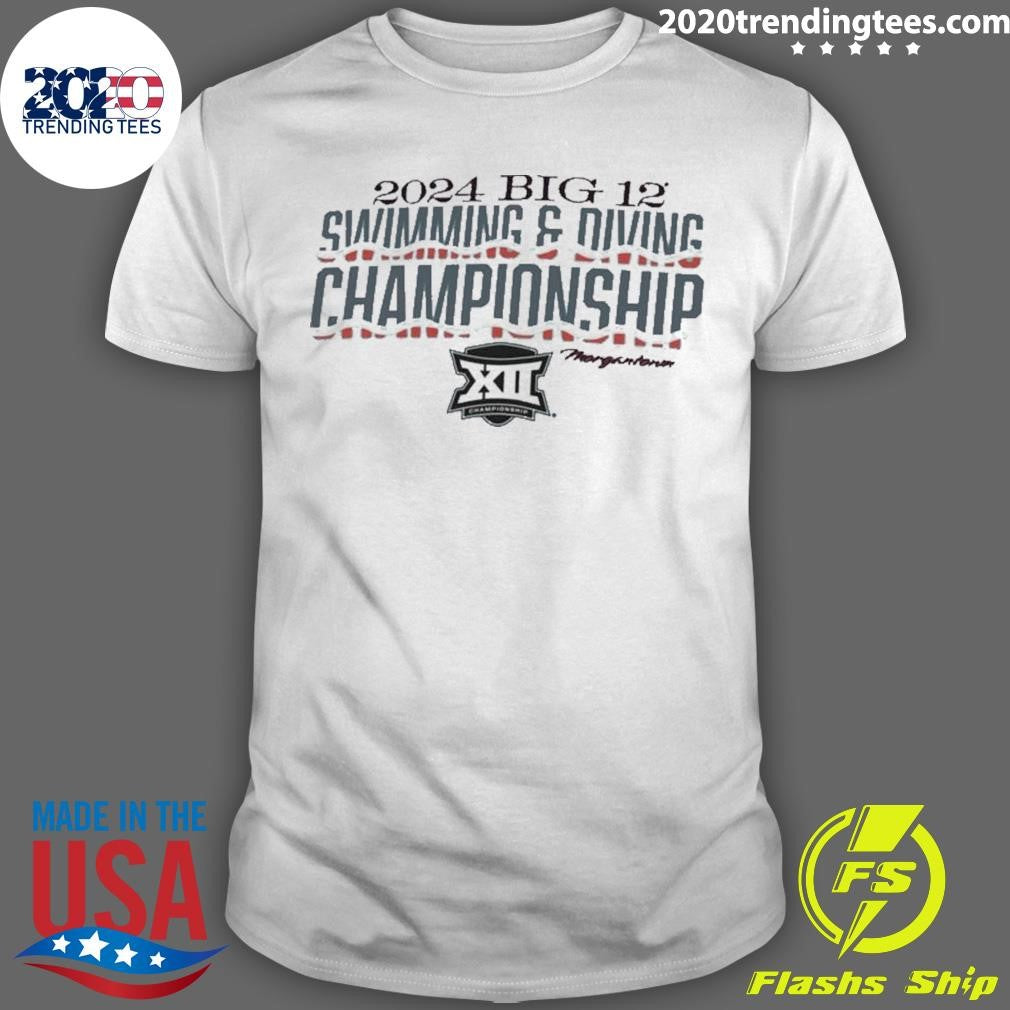 Official 2024 Big 12 Swimming Diving Championships - Adult & Kids T-Shirts, Sweatshirts & Hoodies apparel design preview 1