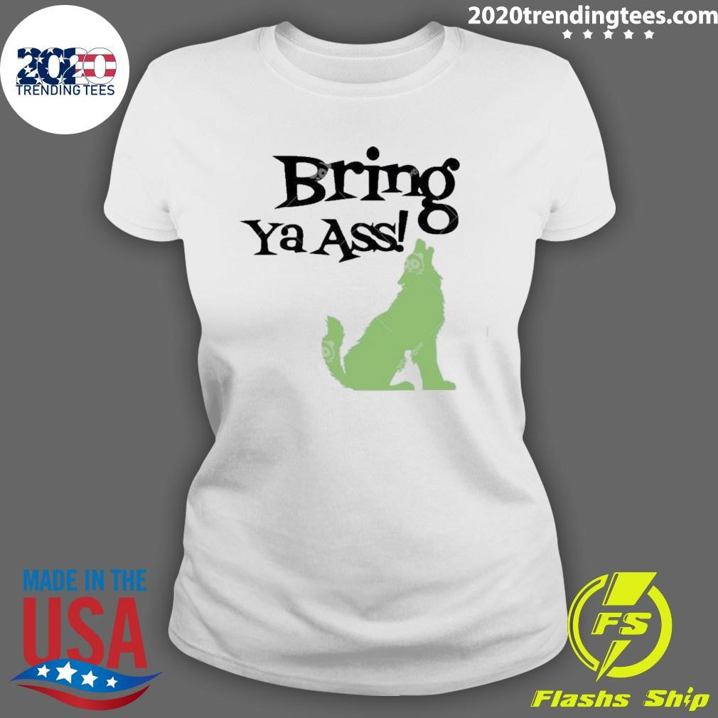 Official Bring Ya Ass Wolf Minnesota - Adult & Kids T-Shirts, Sweatshirts & Hoodies apparel design preview 3