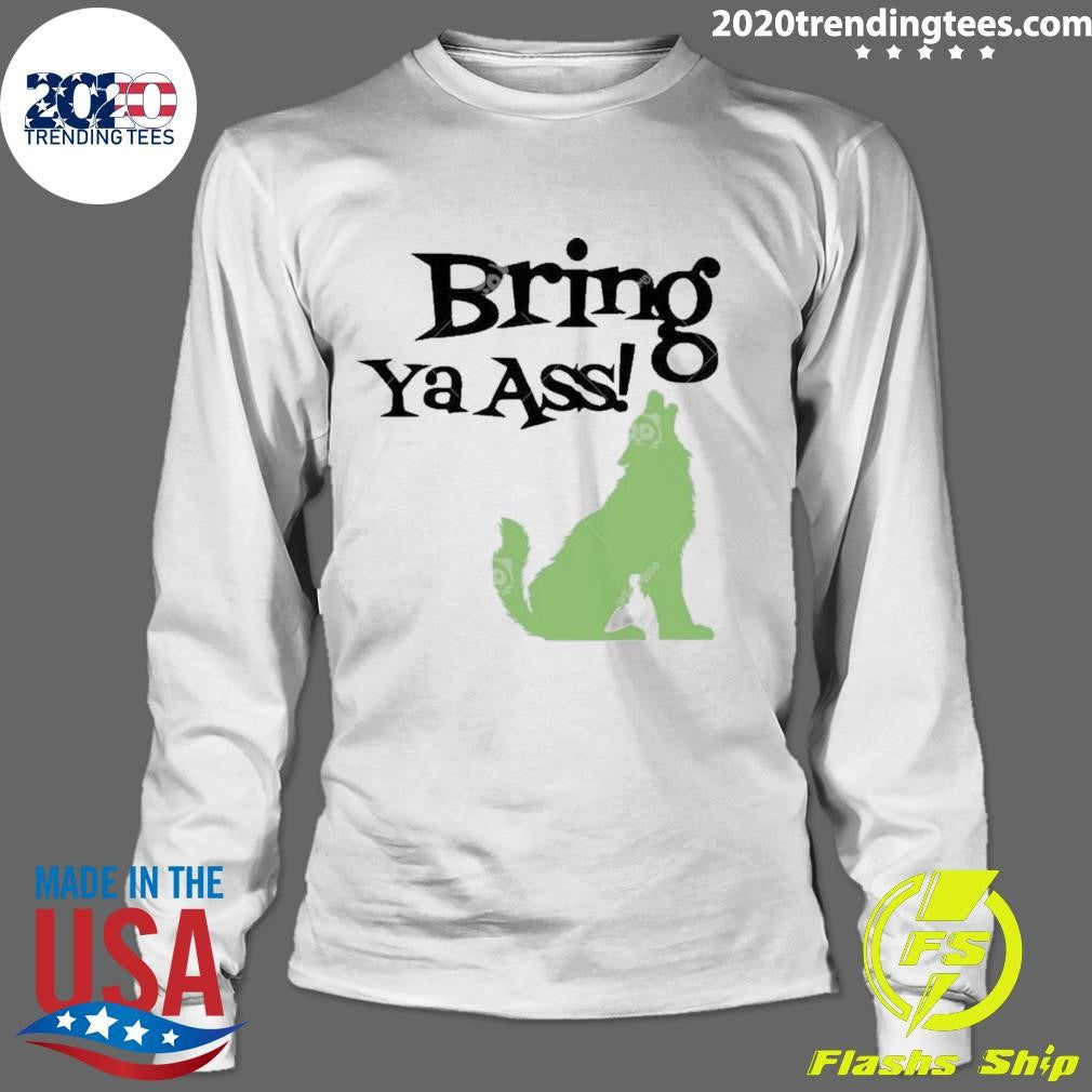 Official Bring Ya Ass Wolf Minnesota - Adult & Kids T-Shirts, Sweatshirts & Hoodies apparel design preview 4