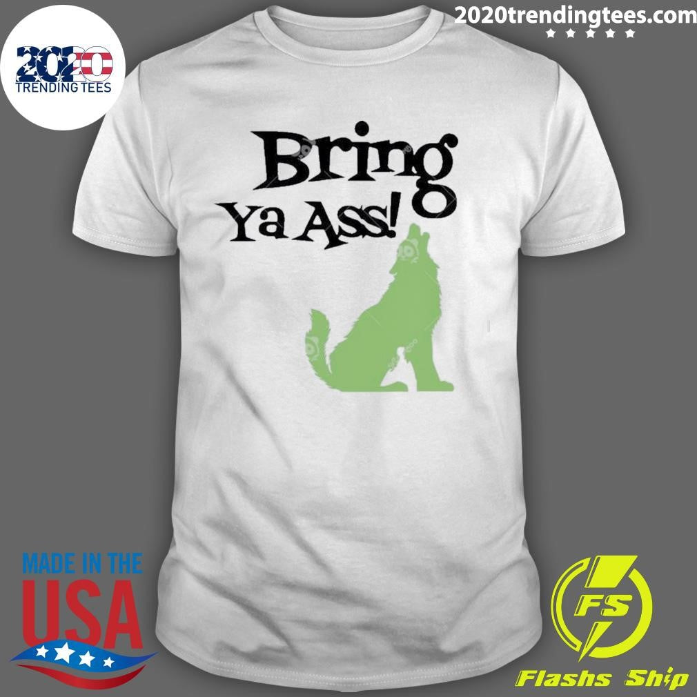 Official Bring Ya Ass Wolf Minnesota - Adult & Kids T-Shirts, Sweatshirts & Hoodies apparel design preview 1