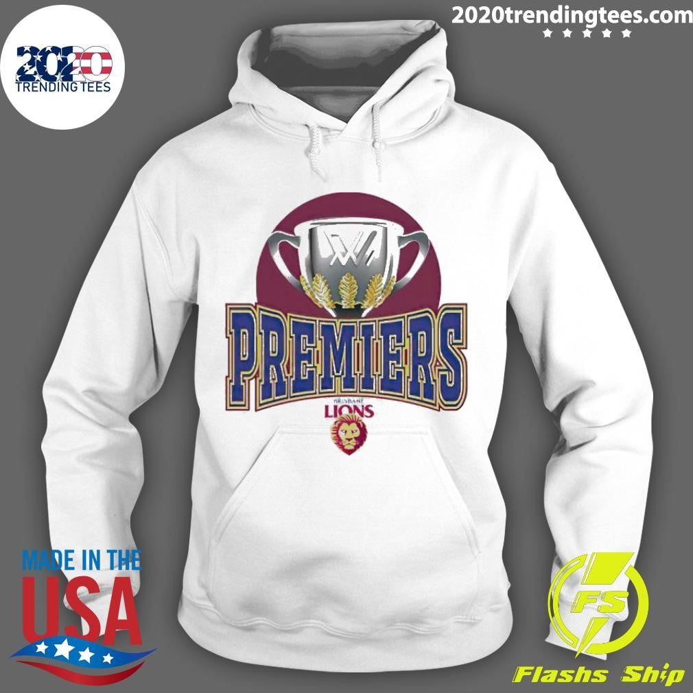 Official Brisbane Lions Premiers 2023 Trophy - Adult & Kids T-Shirts, Sweatshirts & Hoodies apparel design preview 2