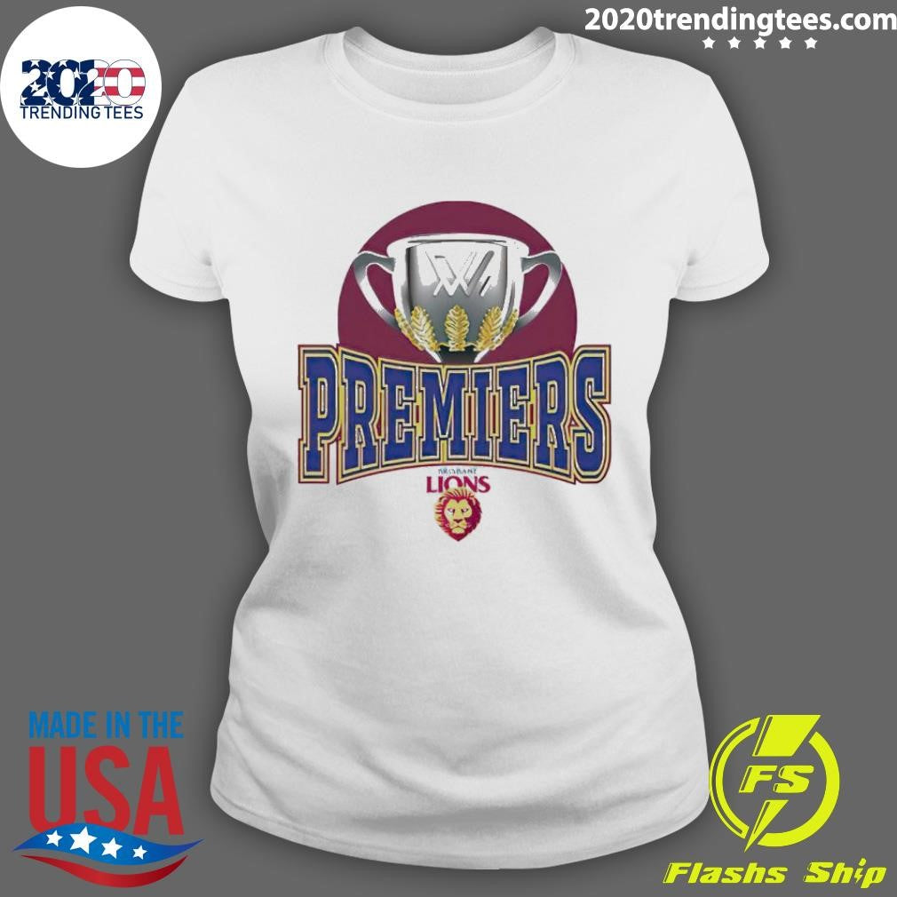 Official Brisbane Lions Premiers 2023 Trophy - Adult & Kids T-Shirts, Sweatshirts & Hoodies apparel design preview 3