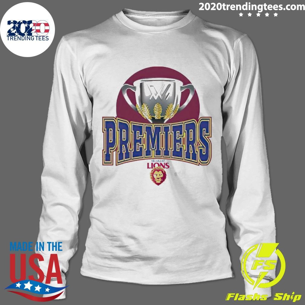 Official Brisbane Lions Premiers 2023 Trophy - Adult & Kids T-Shirts, Sweatshirts & Hoodies apparel design preview 4