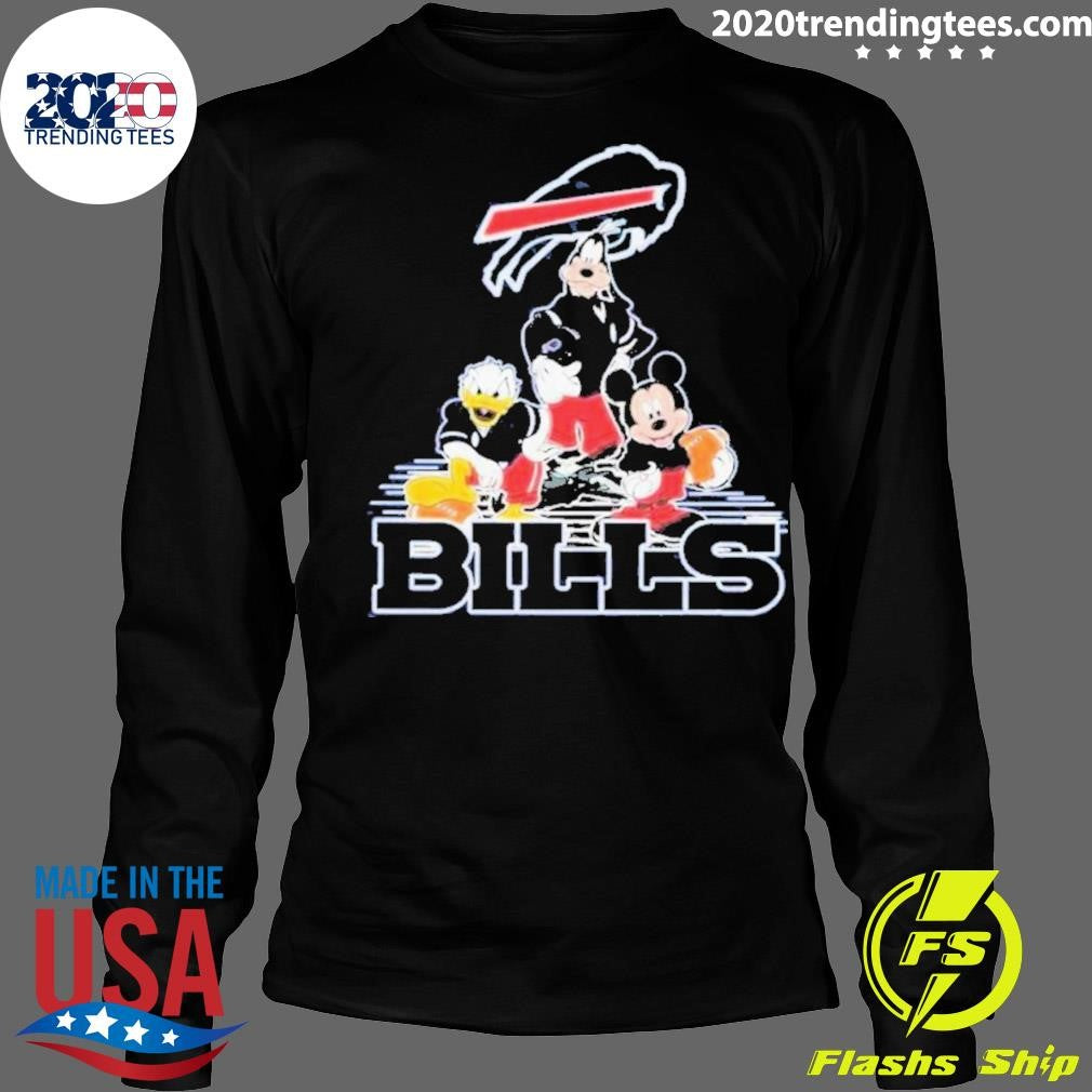 Official Buffalo Bills Mickey Donald Goofy - Adult & Kids T-Shirts, Sweatshirts & Hoodies apparel design preview 4