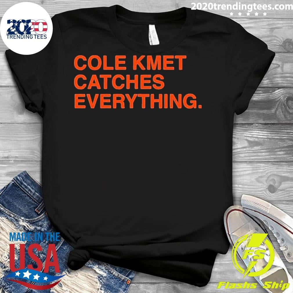 Official Cole Kmet Catches Everything - Adult & Kids T-Shirts, Sweatshirts & Hoodies apparel design preview 3