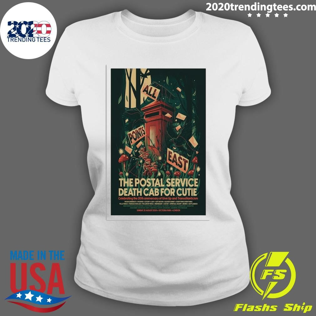 Official Death Cab for Cutie and The Postal Service - Adult & Kids T-Shirts, Sweatshirts & Hoodies apparel design preview 3