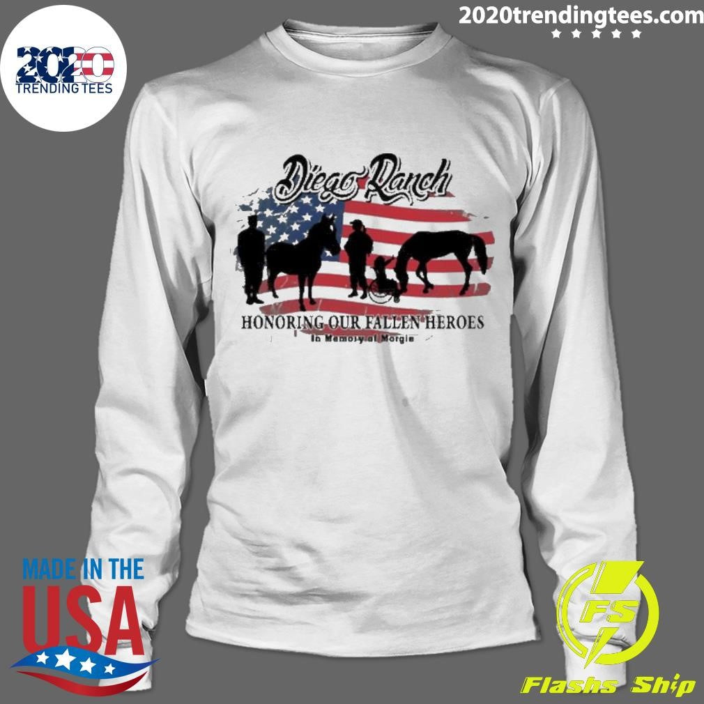 Official Diego Ranch Honoring Our Fallen Heroes - Adult & Kids T-Shirts, Sweatshirts & Hoodies apparel design preview 4