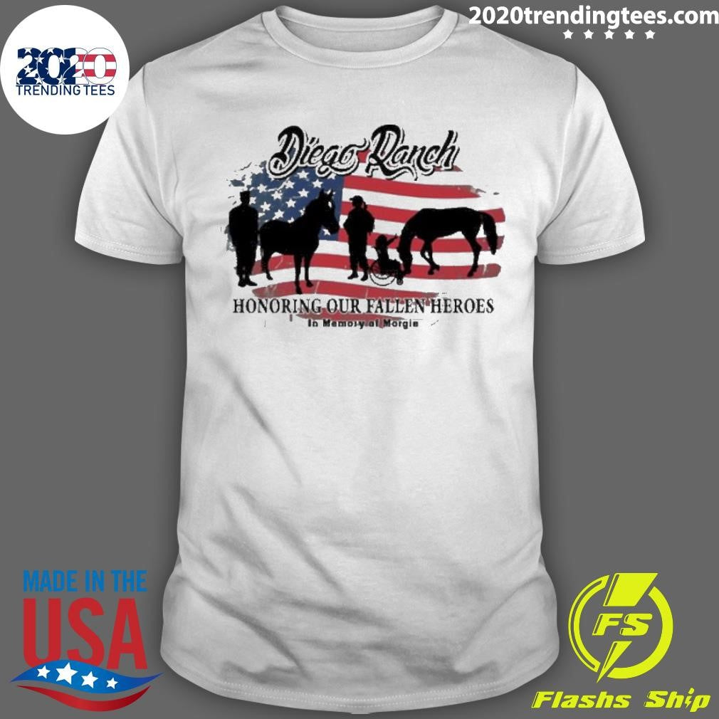 Official Diego Ranch Honoring Our Fallen Heroes - Adult & Kids T-Shirts, Sweatshirts & Hoodies apparel design preview 1