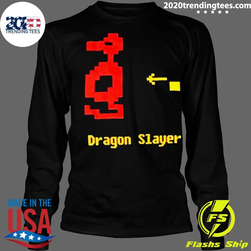Official Dragon Slayer 8-bit - Adult & Kids T-Shirts, Sweatshirts & Hoodies apparel design preview 4