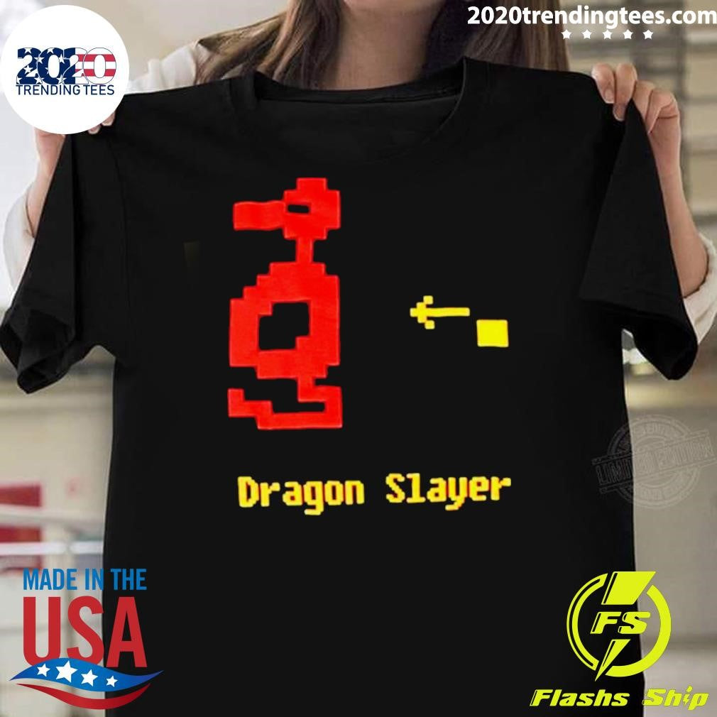 Official Dragon Slayer 8-bit - Adult & Kids T-Shirts, Sweatshirts & Hoodies apparel design preview 1