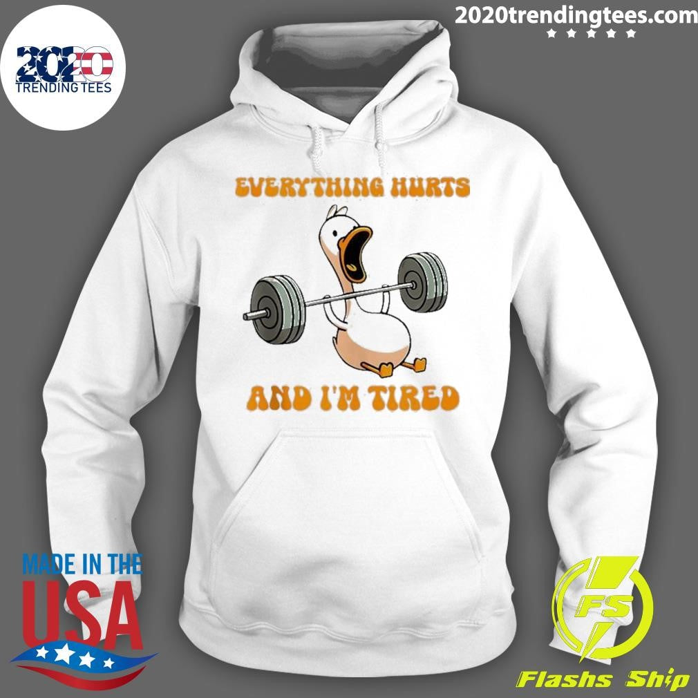 Official Duck Everything Hurts And I'm Tired - Adult & Kids T-Shirts, Sweatshirts & Hoodies apparel design preview 2