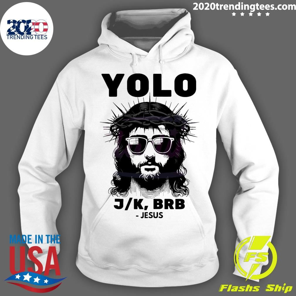 Official Easter Yolo BRB Christian - Adult & Kids T-Shirts, Sweatshirts & Hoodies apparel design preview 2