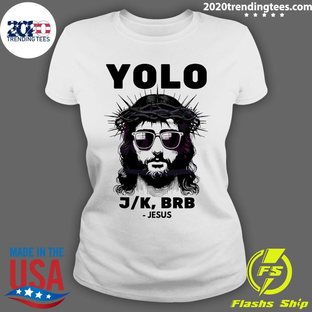 Official Easter Yolo BRB Christian - Adult & Kids T-Shirts, Sweatshirts & Hoodies apparel design preview 3