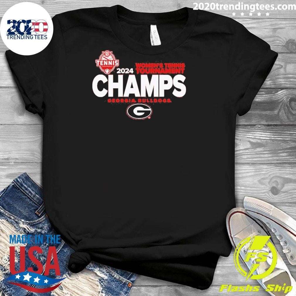 Official Georgia Bulldogs 2024 SEC Women's Tennis - Adult & Kids T-Shirts, Sweatshirts & Hoodies apparel design preview 3