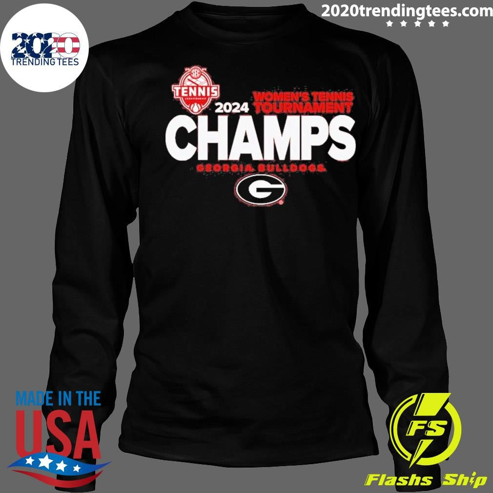 Official Georgia Bulldogs 2024 SEC Women's Tennis - Adult & Kids T-Shirts, Sweatshirts & Hoodies apparel design preview 4