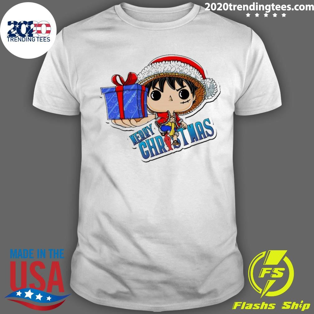 Official Going Merry Christmas Lego Luffy One Piece - Adult & Kids T-Shirts, Sweatshirts & Hoodies apparel design preview 1