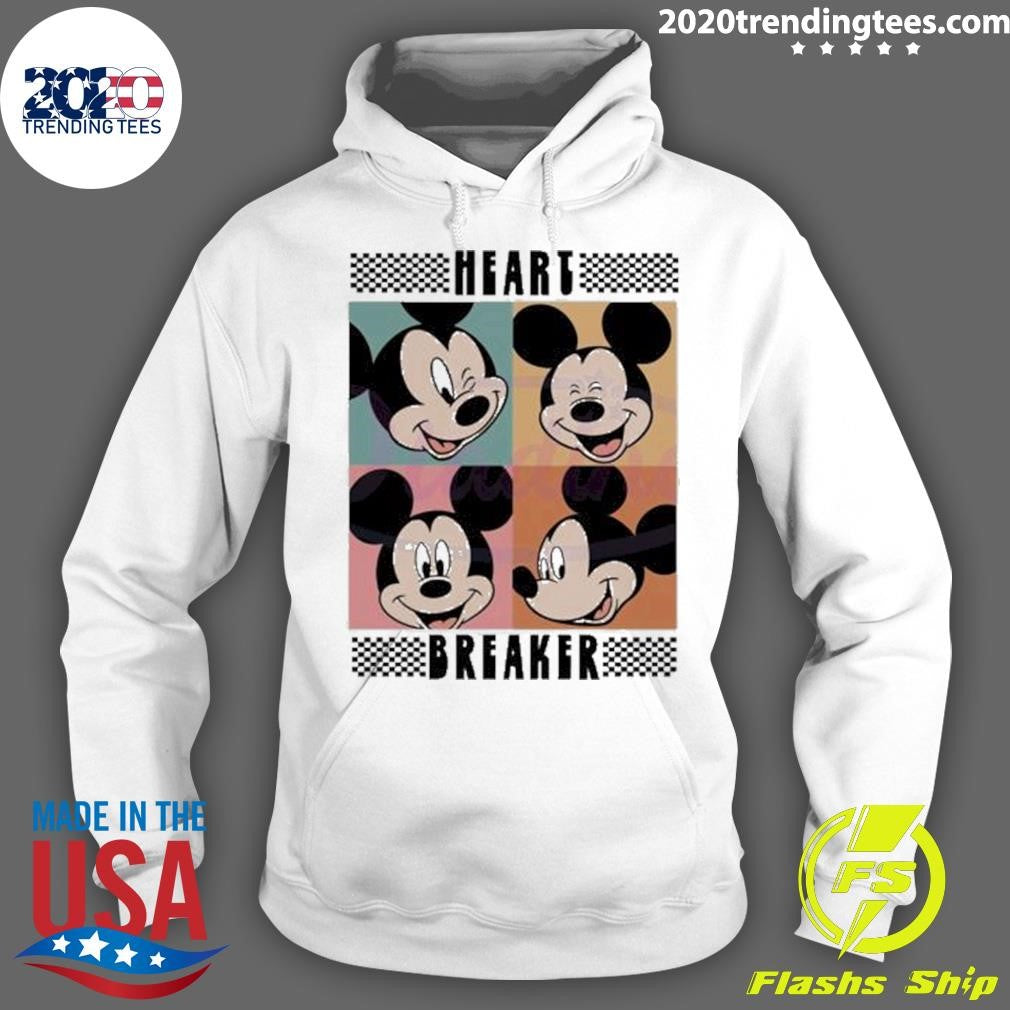 Official Heart Breaker Mickey Valentine 2024 - Adult & Kids T-Shirts, Sweatshirts & Hoodies apparel design preview 2