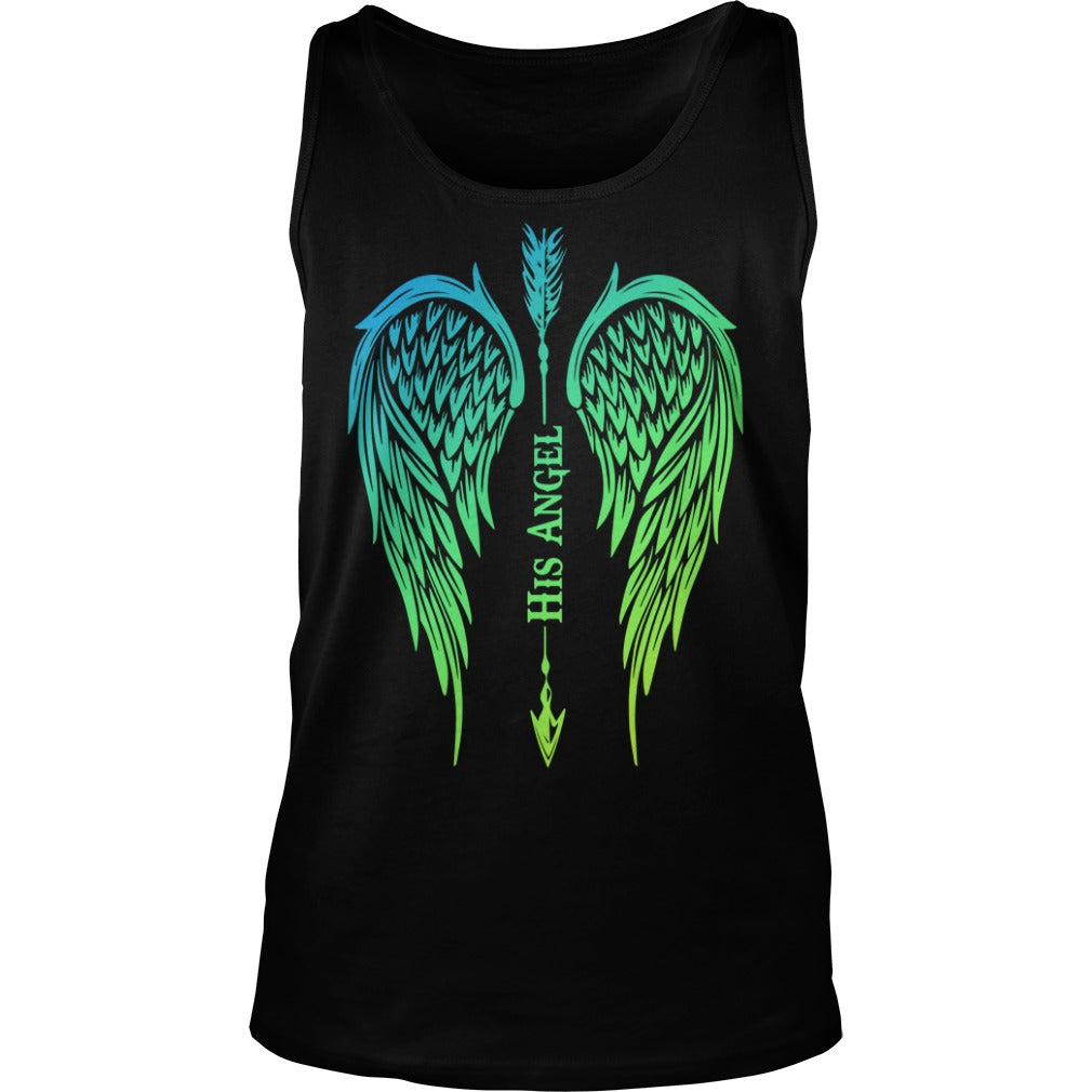 Official His Angel - Adult & Kids T-Shirts, Sweatshirts & Hoodies apparel design preview 3