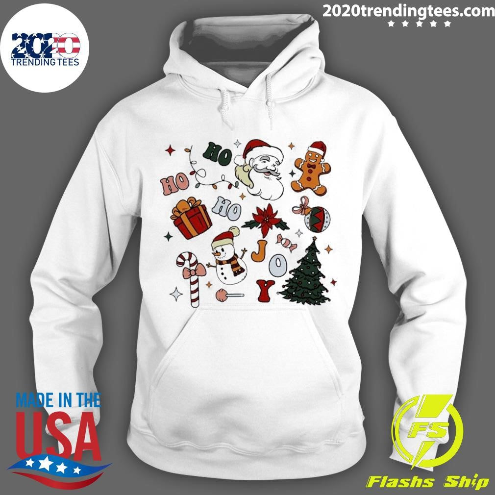 Official Hohoho Christmas Candy Gingerbread - Adult & Kids T-Shirts, Sweatshirts & Hoodies apparel design preview 2