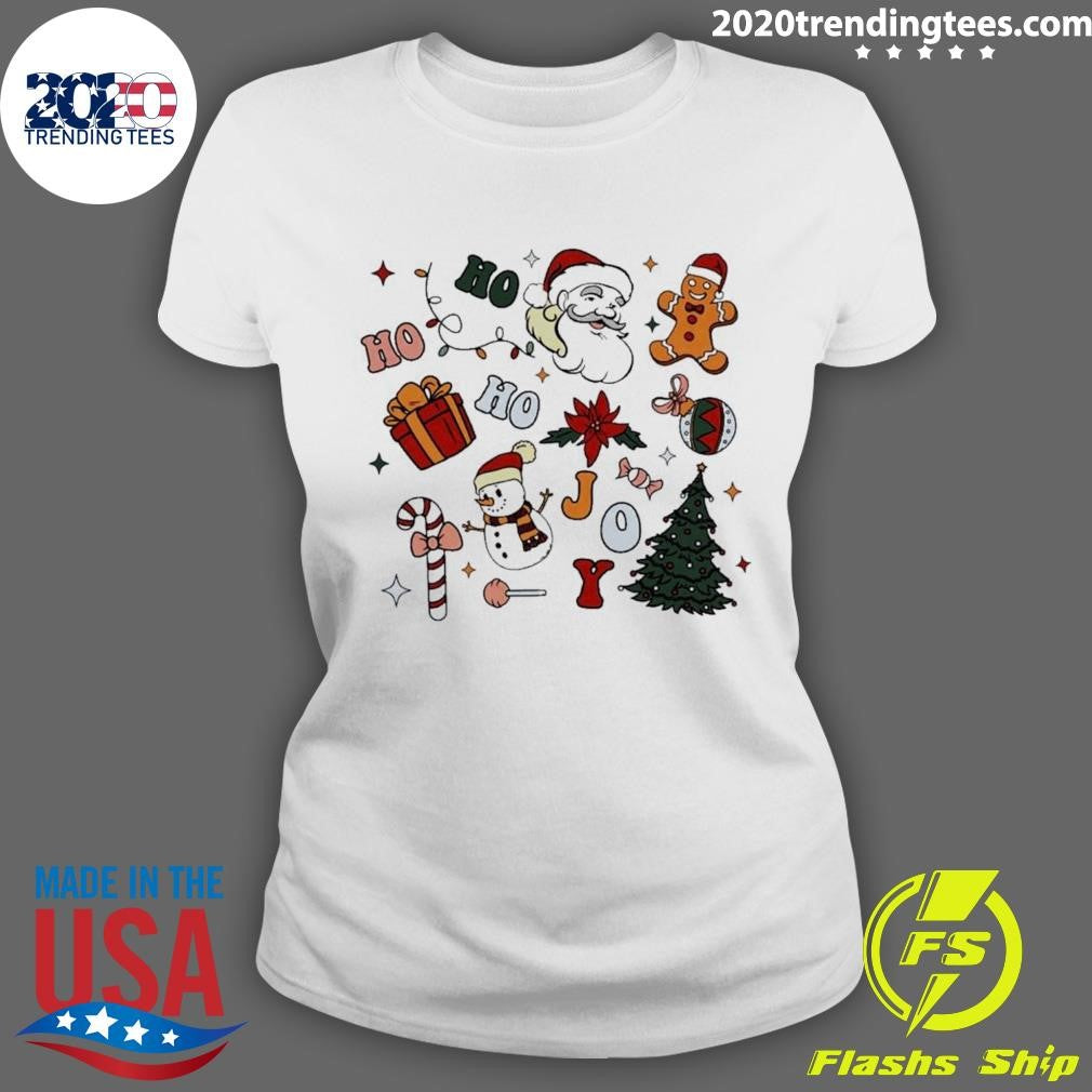 Official Hohoho Christmas Candy Gingerbread - Adult & Kids T-Shirts, Sweatshirts & Hoodies apparel design preview 3