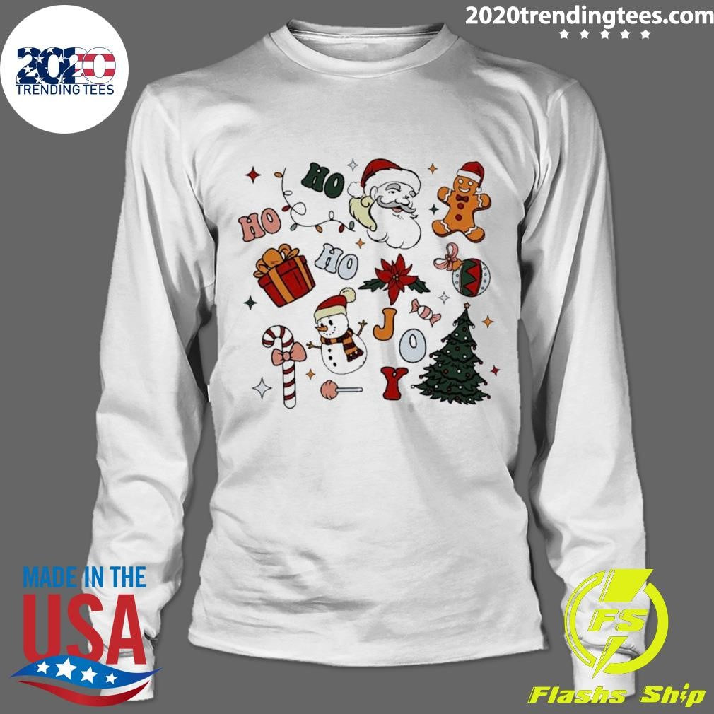 Official Hohoho Christmas Candy Gingerbread - Adult & Kids T-Shirts, Sweatshirts & Hoodies apparel design preview 4