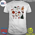 Official Hohoho Christmas Candy Gingerbread - Adult & Kids T-Shirts, Sweatshirts & Hoodies apparel design preview 1