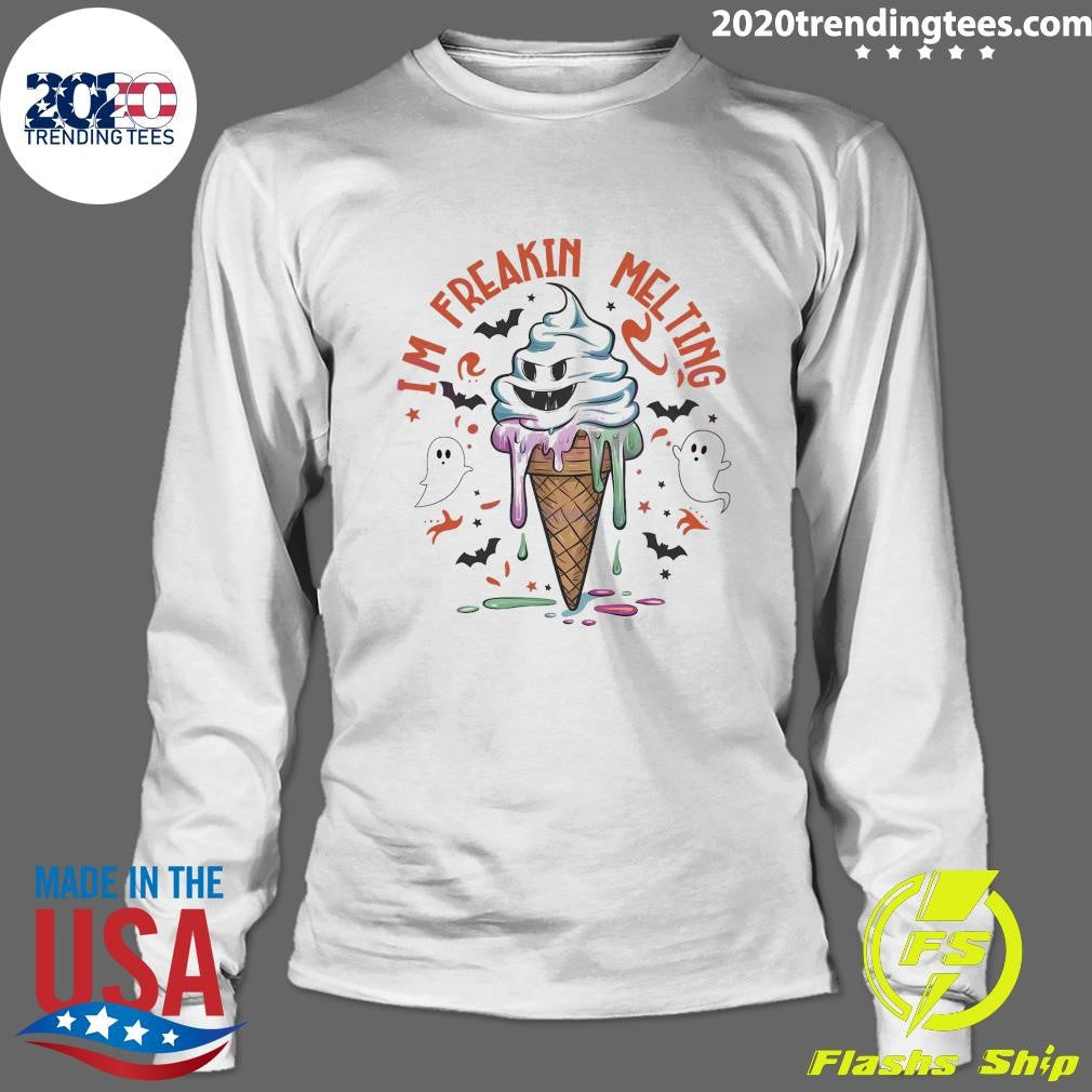 Official Horror I'm Freakin Melting Summer Halloween - Adult & Kids T-Shirts, Sweatshirts & Hoodies apparel design preview 4