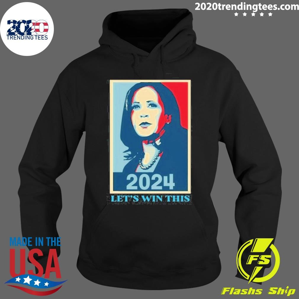 Official Kamala Harris 2024 Let's Win This - Adult & Kids T-Shirts, Sweatshirts & Hoodies apparel design preview 2