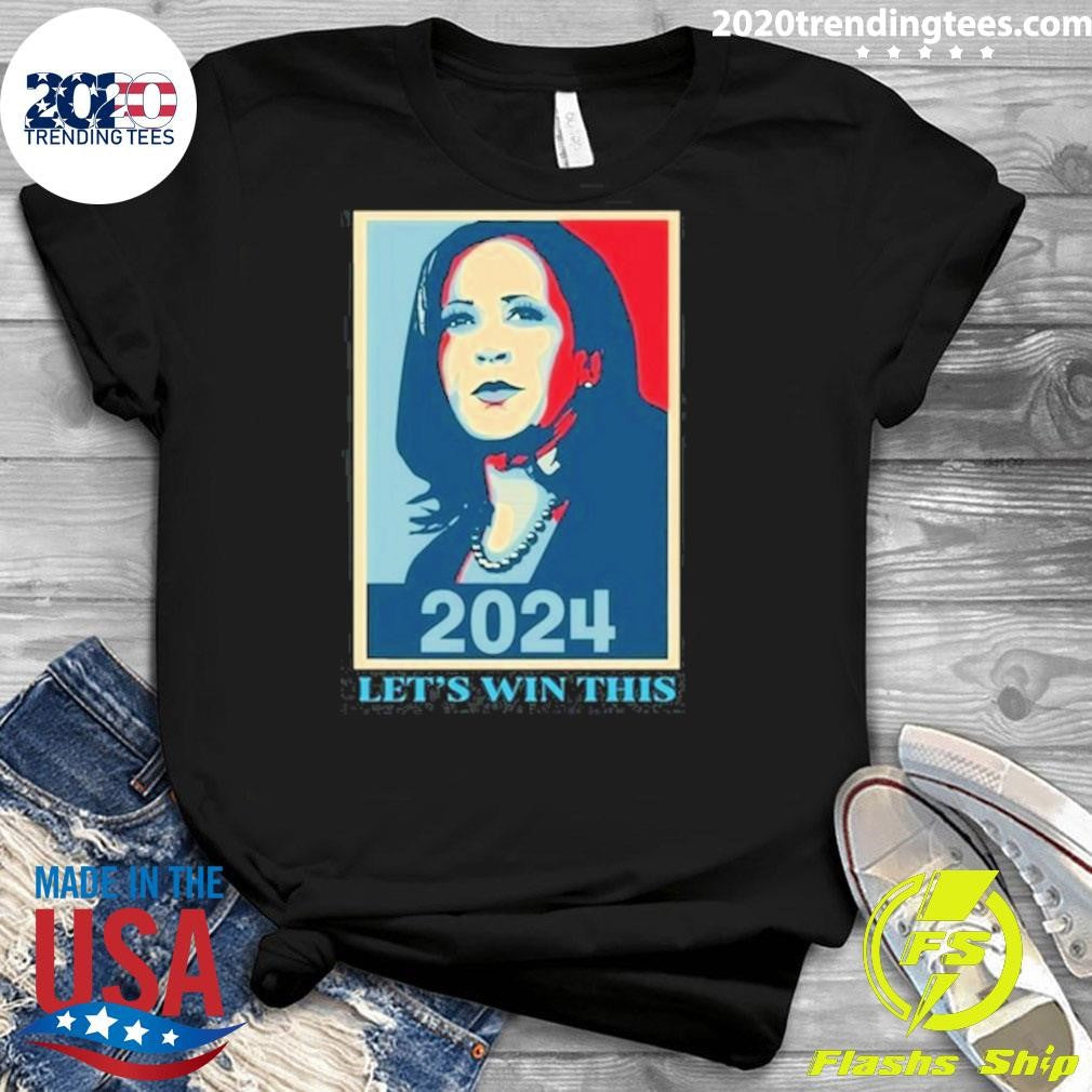 Official Kamala Harris 2024 Let's Win This - Adult & Kids T-Shirts, Sweatshirts & Hoodies apparel design preview 3
