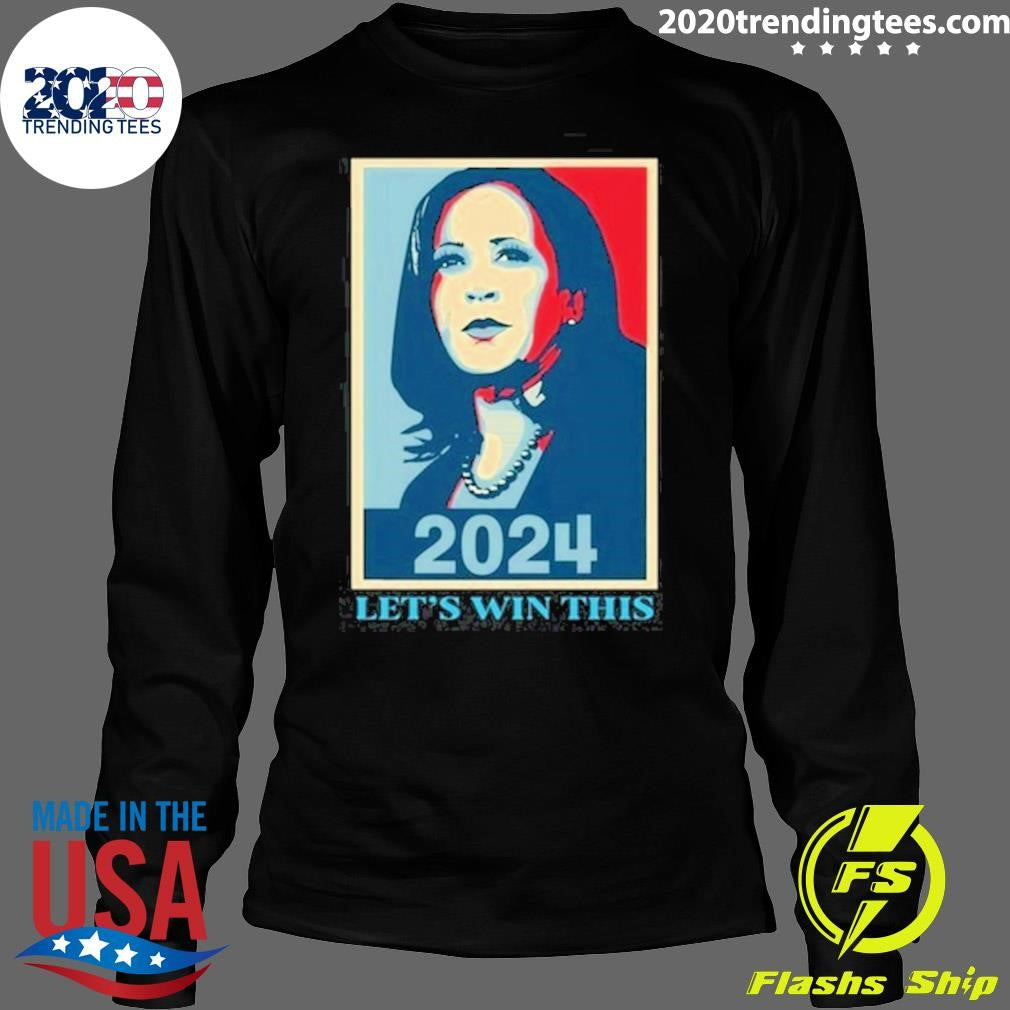 Official Kamala Harris 2024 Let's Win This - Adult & Kids T-Shirts, Sweatshirts & Hoodies apparel design preview 4