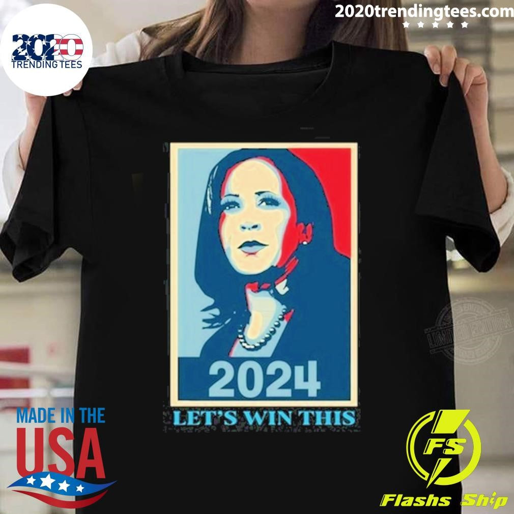 Official Kamala Harris 2024 Let's Win This - Adult & Kids T-Shirts, Sweatshirts & Hoodies apparel design preview 1
