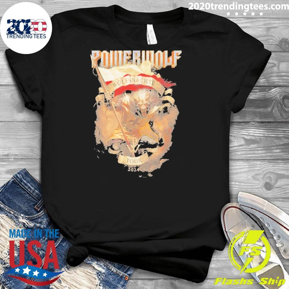 Official Krakow Powerwolf Wolfsnächte Tour 2024 - Adult & Kids T-Shirts, Sweatshirts & Hoodies apparel design preview 3