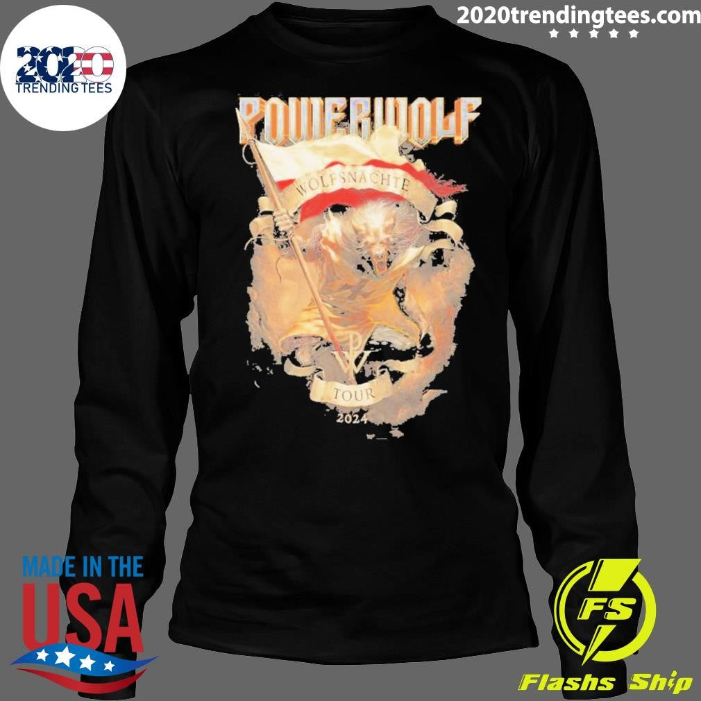 Official Krakow Powerwolf Wolfsnächte Tour 2024 - Adult & Kids T-Shirts, Sweatshirts & Hoodies apparel design preview 4