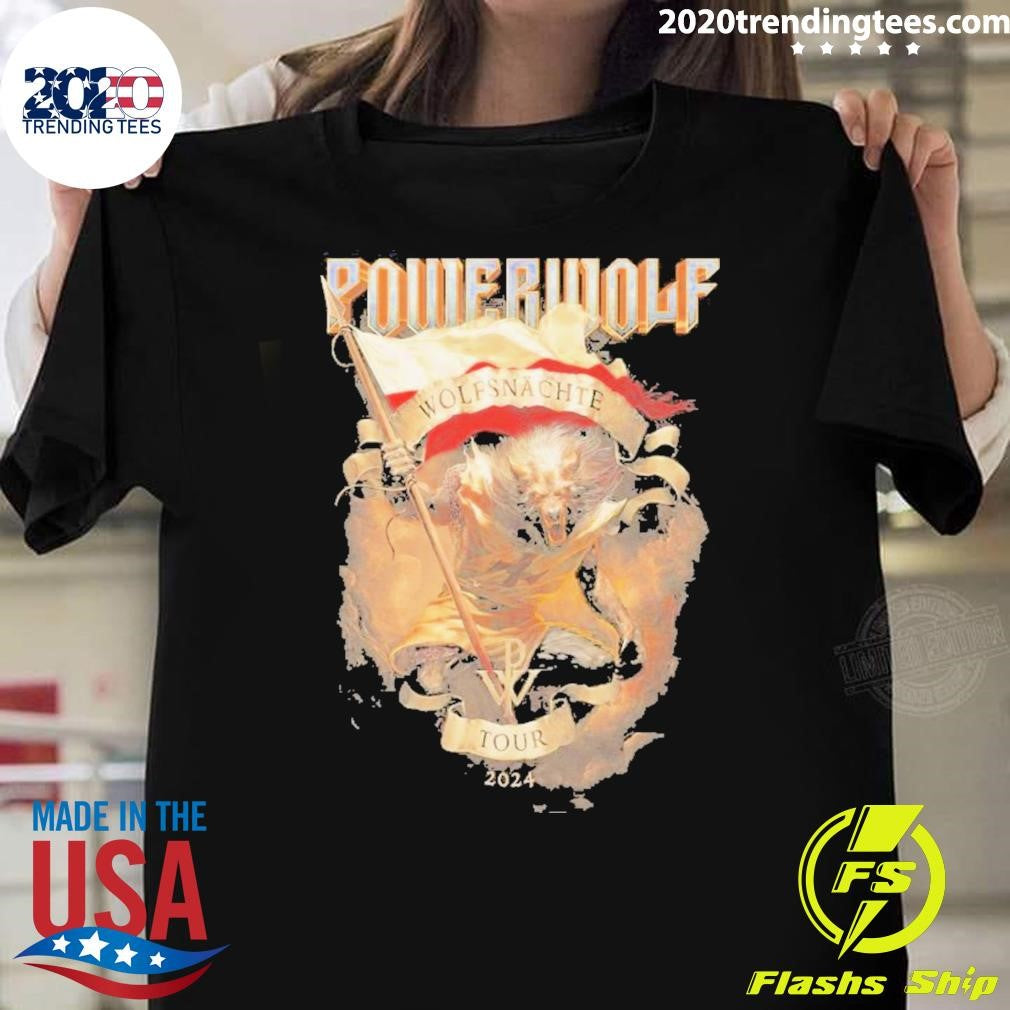 Official Krakow Powerwolf Wolfsnächte Tour 2024 - Adult & Kids T-Shirts, Sweatshirts & Hoodies apparel design preview 1