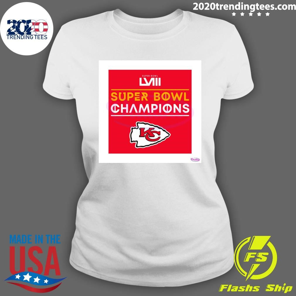 Official LVIII Super Bowl Champions KC Logo - Adult & Kids T-Shirts, Sweatshirts & Hoodies apparel design preview 3