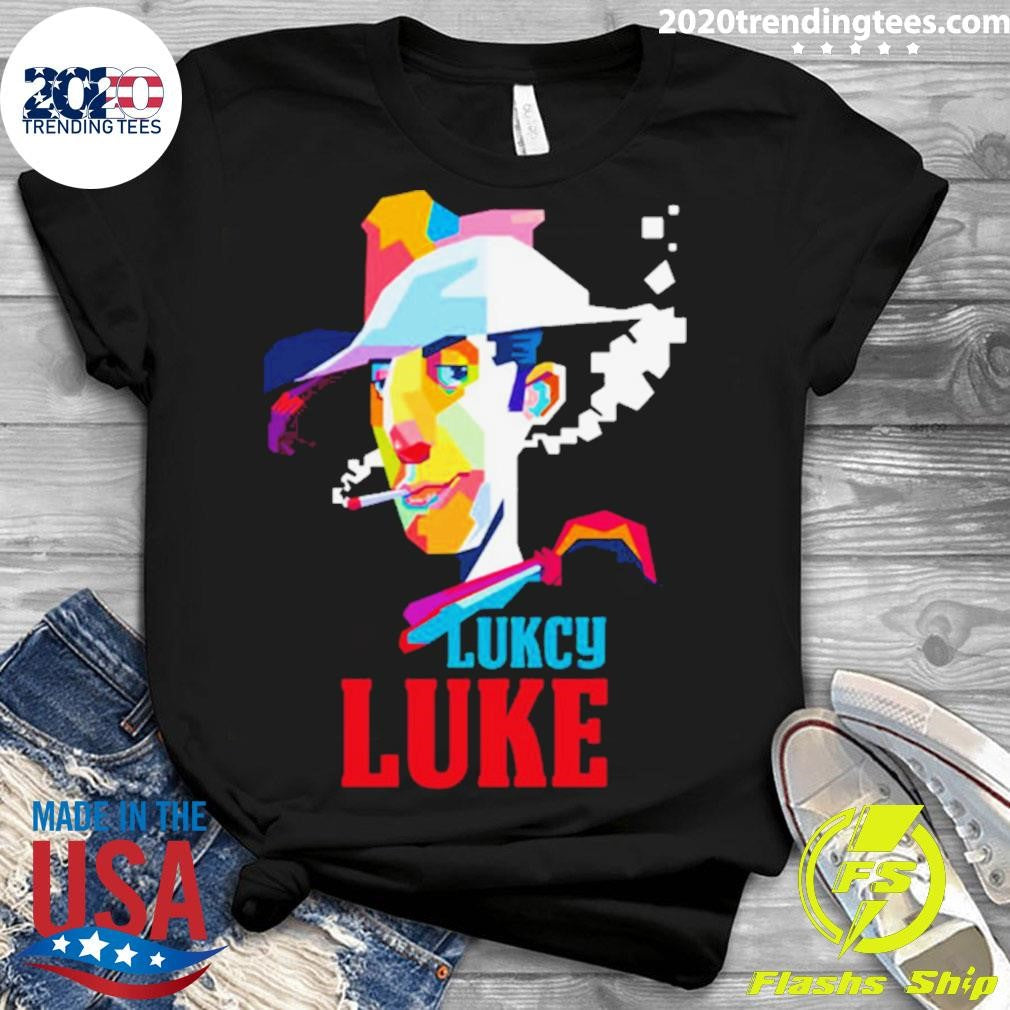 Official Lucky Luke In Pop Art - Adult & Kids T-Shirts, Sweatshirts & Hoodies apparel design preview 3