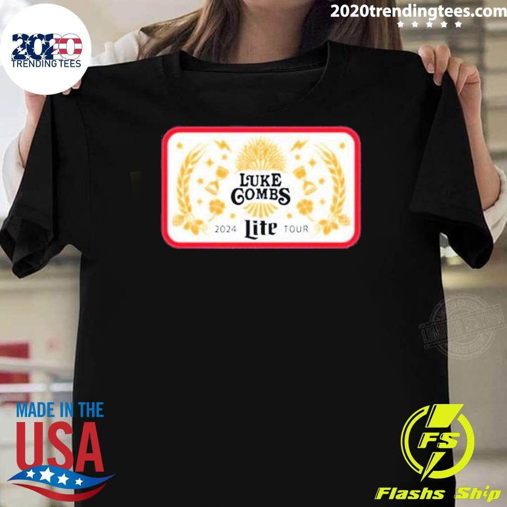 Official Luke Combs Lite Tour 2024 - Adult & Kids T-Shirts, Sweatshirts & Hoodies apparel design preview 1