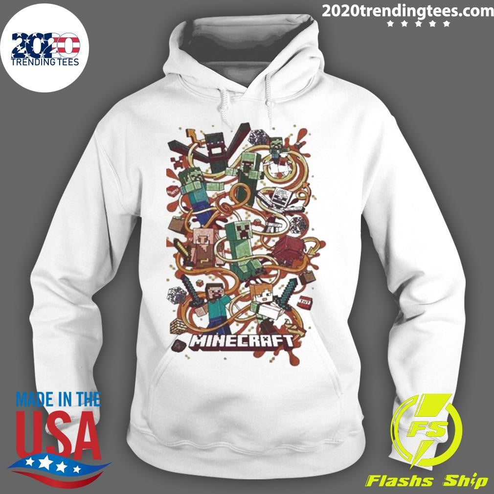 Official Minecraft Fun Arrow Composition - Adult & Kids T-Shirts, Sweatshirts & Hoodies apparel design preview 2